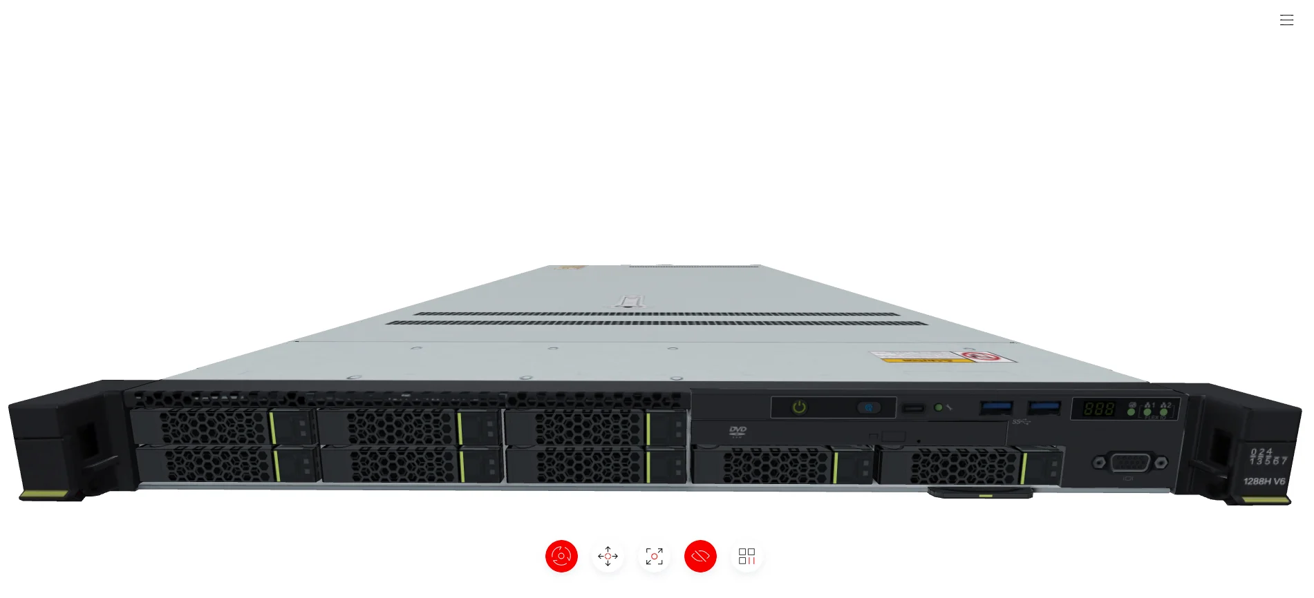 Hot-swappable XfusionSever 1288H V6 1or 2 3rd Gen Intel Xeon Scalable Processors 1U Rack Serversystem