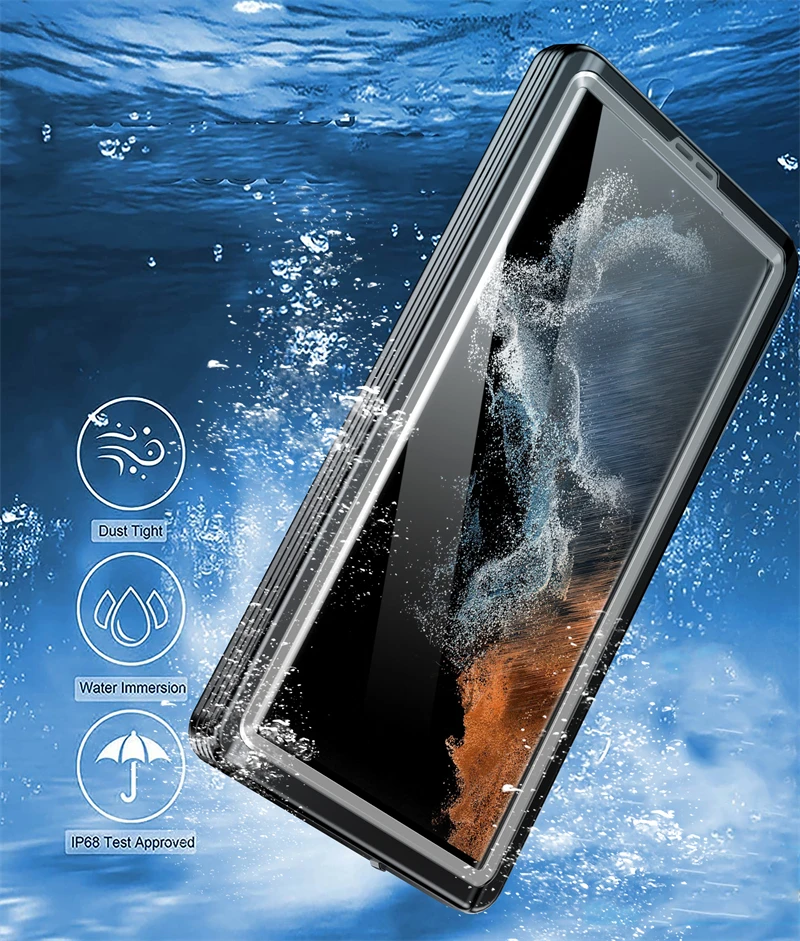 Underwater IP68 Waterproof Phone Case For Samsung Galaxy S23 S22 Ultra S22 S21FE