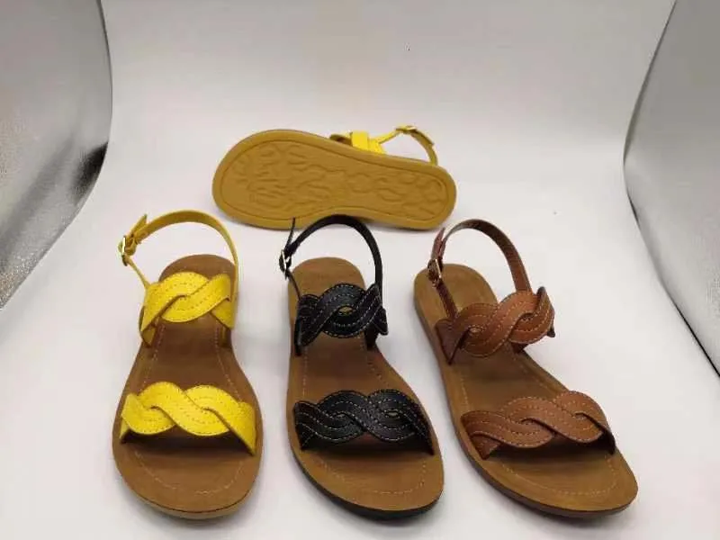 Wholesale PU Sandals Women Open Toe Shoes