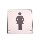 Door Sign Toilet Door Signs Stainless Steel Female Toilet Door Sign