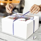 5 Box Boxes Cardboard Wholesale Custom10 X 10 X 2.5 5 Inch Cardboard Cake Boxes In Bulk Cake Box With Window