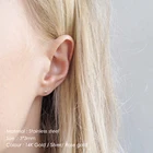 Earrings Clip Earrings Mothers Day Gifts Simple Stainless Steel DIY Personal Combination Earrings Set Ear Clip