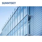 Curtain Wall Modern Design Fabrication Triple Tempered IGU Glass Curtain Wall With Assembly