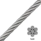 Steel Wire Steelsteel 7x19 Wire Rope Galvanized Ungalvanized 7X19 Steel Wire Rope