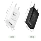 White Mobile Phone White Single Port USB 5V 1A Wall Portable Chargers Mobile Phone Plug