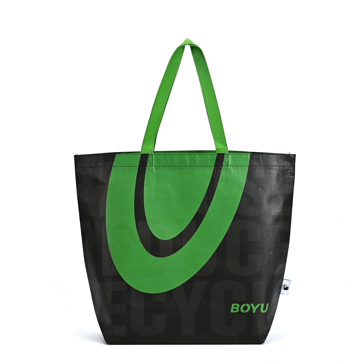 Hot Selling OEM Promotional RPET Shopping Bags Low Price Grocery Store Letter Pattern Shopping Bags factory
