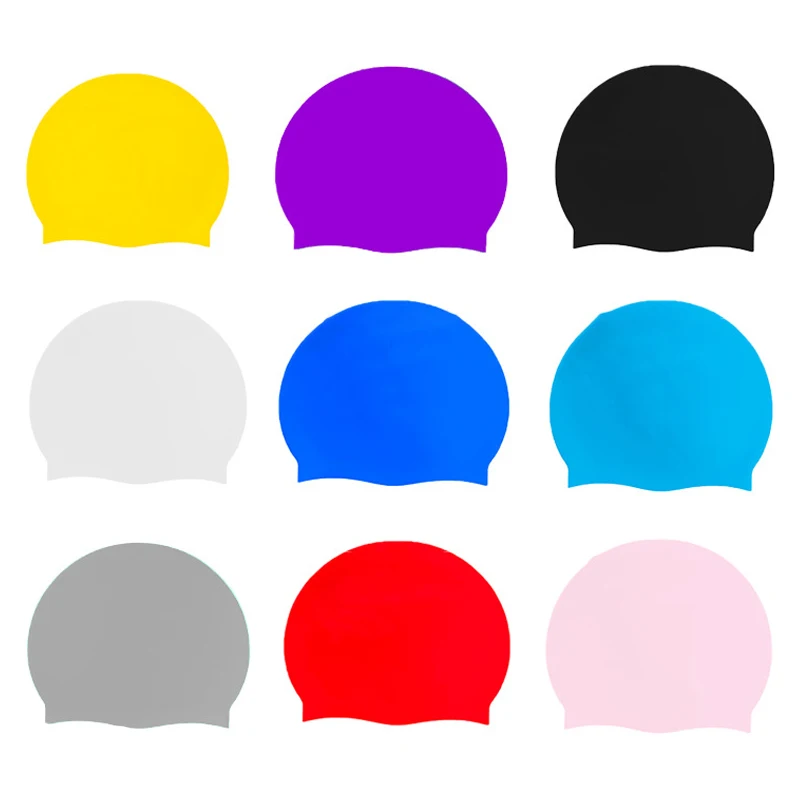 Silicone Unisex Swimming Hat, High Elasticity Thick Swim Hats for Women and Men Keep Your Hair Dry