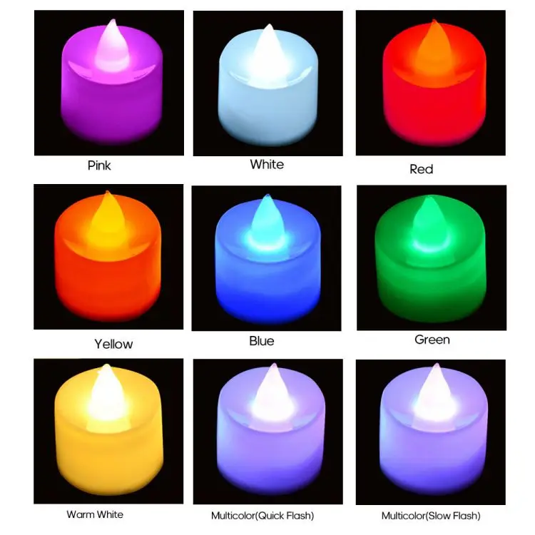 Electric Led Candle Lamp Flameless Tealight Candles for Home Party Birthday Wedding Festival Decoration