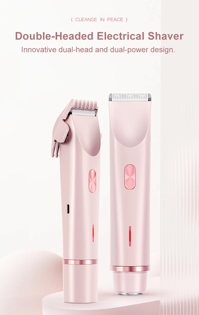 Aparador de Pelos Elétrico Mini à Prova d'Água SZETE para Mulheres com Remoção de Pelos Faciais