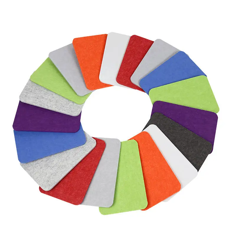 Hot Selling Fire Resistance Fabric Covered Flexible Soft Polyester Fiber PET Acoustic Panel