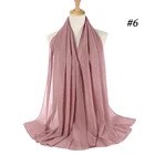 Scarf Chiffon Wholesale Women Plain Shayla Scarves Hijab Scarf Veils Chiffon Muslim