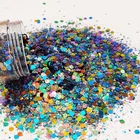 Nail Christmas Free Samples Jiabei Chunky Glitter Chameleon Eco-friendly Glitter For Nail Christmas Craft
