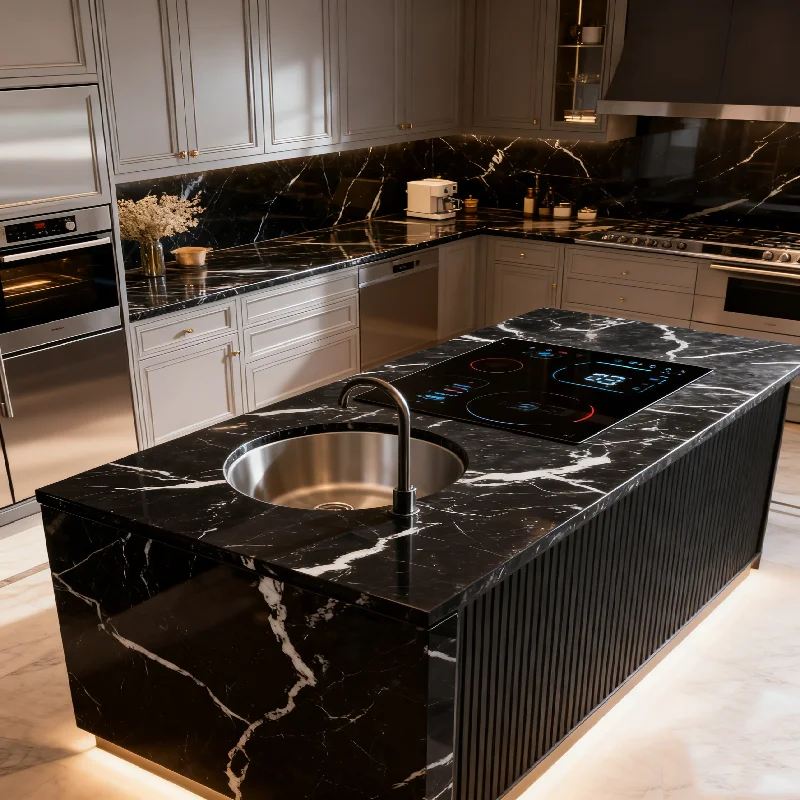 product nero marquina black marble countertops modern hotel black marble countertops vanity tops table tops marble design-6