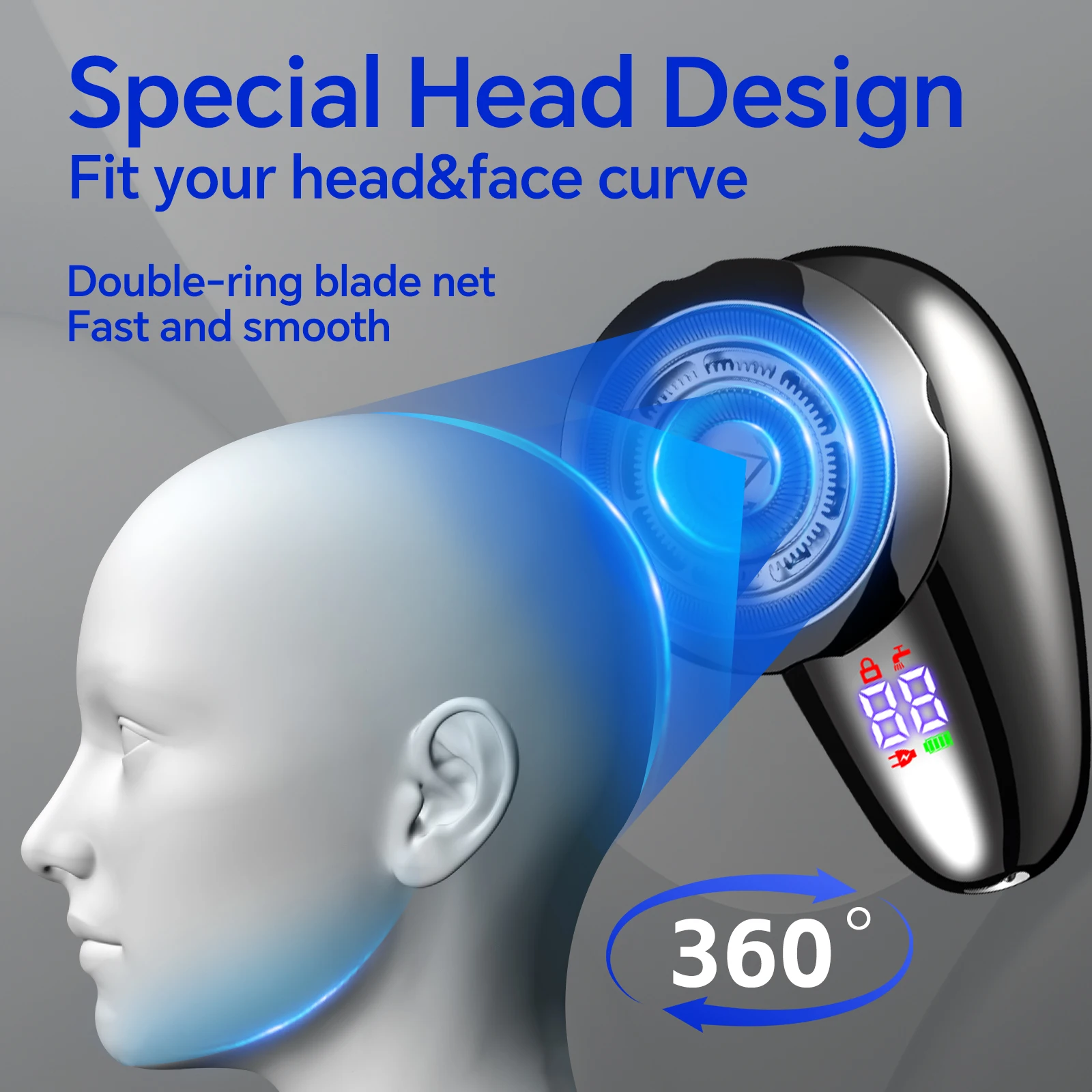 5-in-1 Rechargeable USB Electric Shaver Household RV Hotel Use Single Blade Men's Beard Trimmer Hair Cutting Machine factory