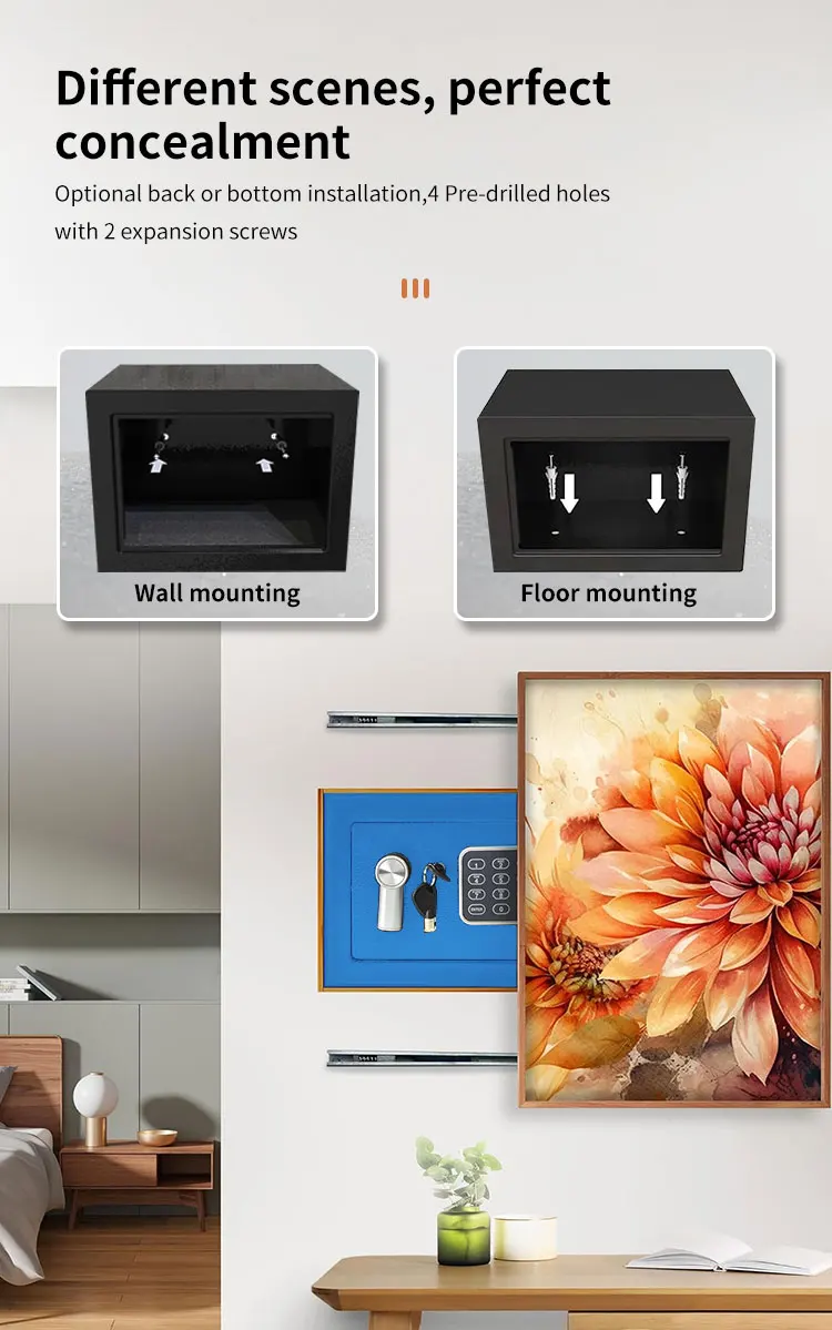 CEQSAFE Mini Digital Safe for Home Use Luxury Electronic Security Money Box supplier