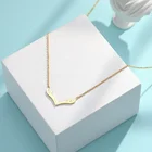 Necklace Women Jewelry Antler Necklace 18k Gold Plated Stainless Steel Rose Pendant Necklace For Women Necklace Vendor