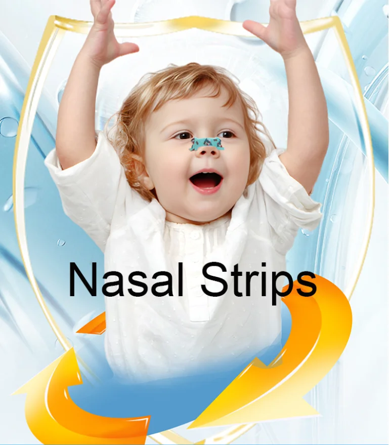 Small Size Kids Nasal Strips S-44*14MM Extra Strength Nose Strips for Breathing Nasal Congestion Relief Nose Tape for Children manufacture