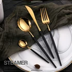 Cutlery Set Cutlery New Design PVD Gold Cutlery Stainless Steel Flatware Set Spoon And Fork Mirror Polish Cutlery Set