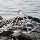 Quartz Crystal Pyramid SUCCESS Clear Quartz Crystal Singing Pyramid For Sound Healing With Different Sizes