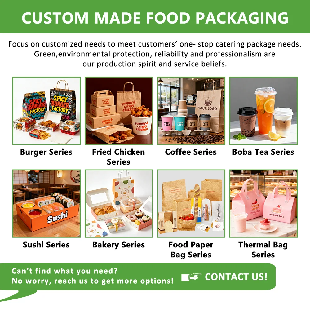 Custom Printed Take Away Fast Food Box Fried Chicken Burger Paper Box Food Container