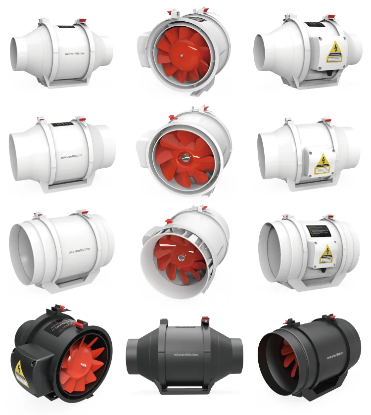 Inline Duct Fan, MIA, 230V, ABS resin material - detail 8