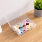Pencil Pencil Box Clear School/home Glitter Storage Box Pp Storage Pencil-box Plastic Pencil Case With Glitter