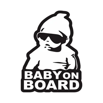 Self-Adhesive Baby on Board Car Sticker Sign Window Accessory with 1-Year Warranty Logo and Letter Type