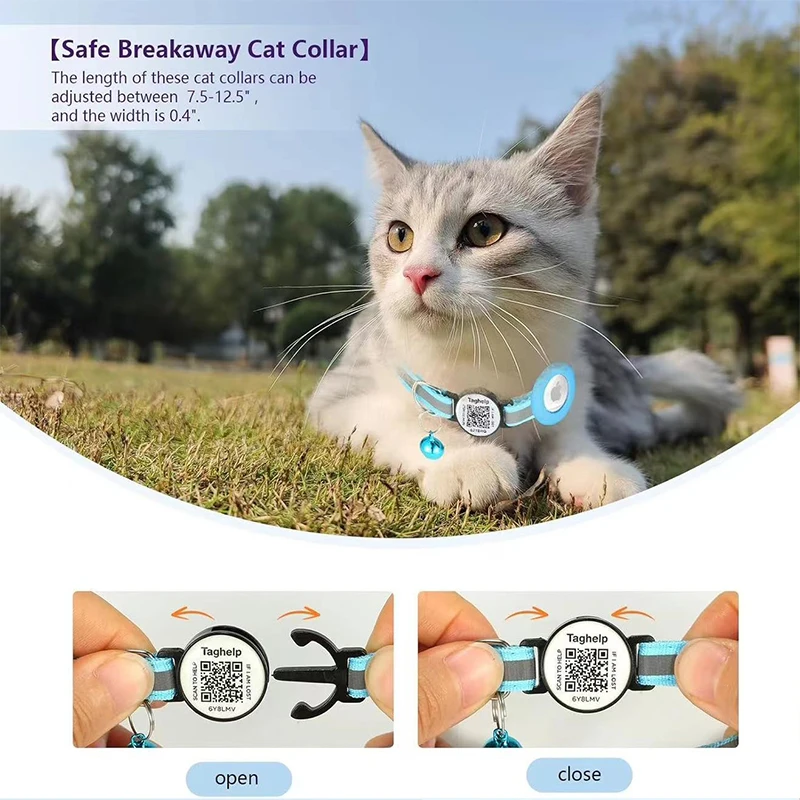 Hot Selling Silicone Reflective Dog Collar with QR Code & Paw ID Tags Durable Print Anti-Loss Tracking for Dogs