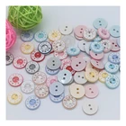 Buttons Button Factory Custom Baby Clothing Accessories 2 Hole Resin Buttons Children Clothes Button With Logo