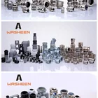 Fitting Hot Promotional Stainless Steel Circle End Cap Threaded Waterproof IP68 Flexible Straight Fitting For Conduits