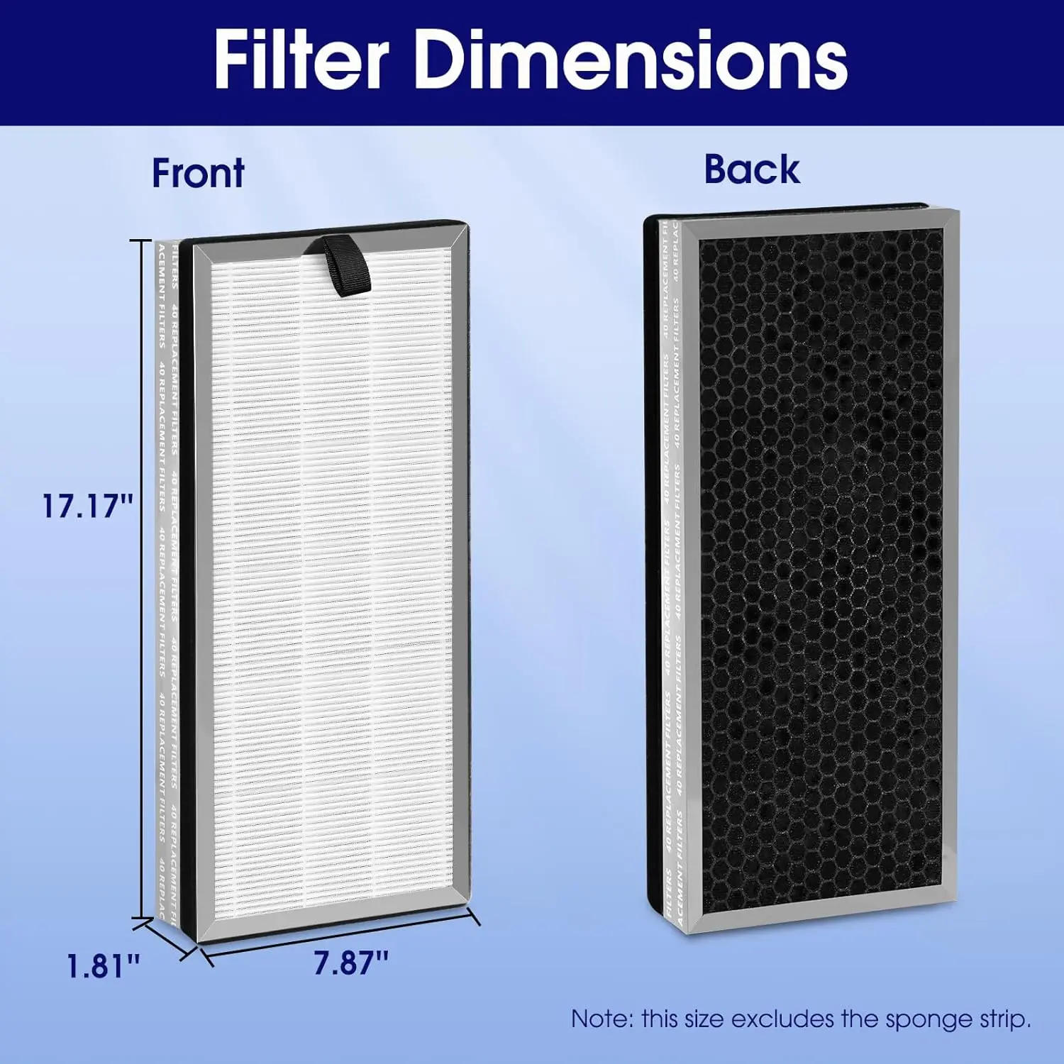 High-Efficiency H-13 Grade Pre-Filter Activated Carbon Filter Replacement Filter Compatible with Medify MA-40 MA-15 Ma-25 MA-112 manufacture