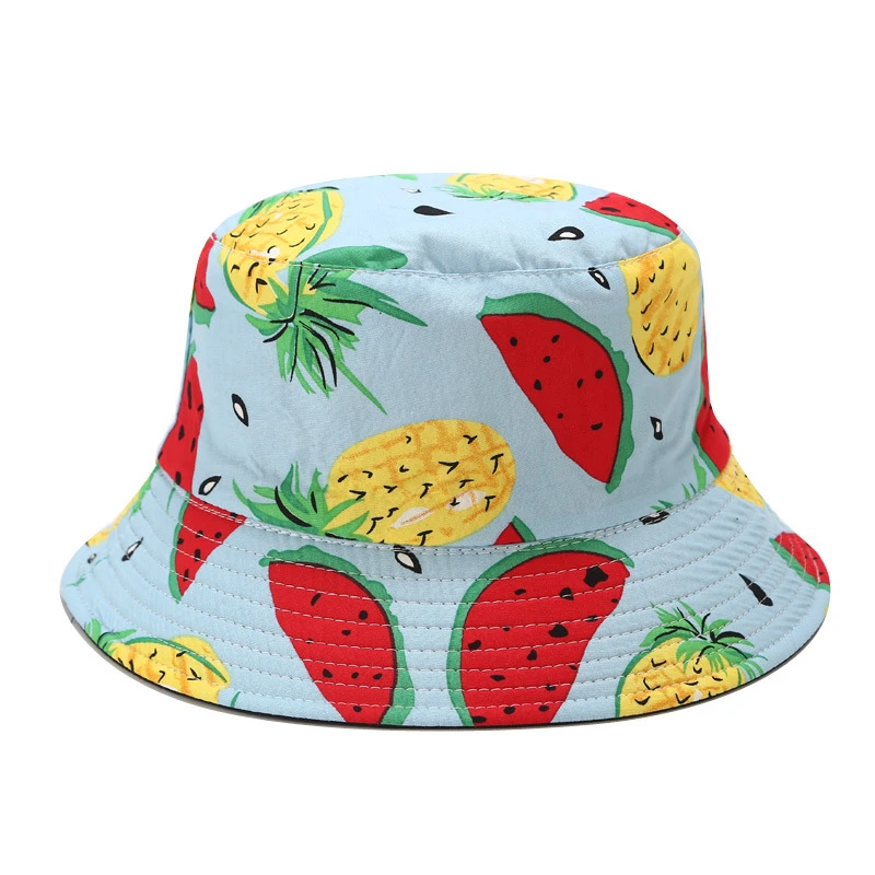Buy Cotton Bucket Cap Fruit Pattern 