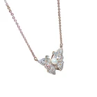 Diamond Charm Wholesale New Style Brass Butterfly Shape Zircon Diamond Copper Charm Women Necklace