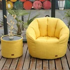 Furniture Sofa Indoor Stylish Fabric Relax Morden Furniture Muebles Colorful Pumpkin Chair Sofa Bean Bag Set