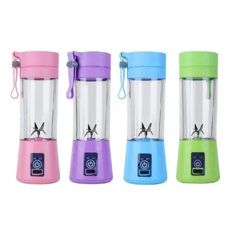 TOP21  Mini USB Rechargeable Home Blender And Mixer 6 blades Juice Plastic Electric Juicer Cup Portable Blenders