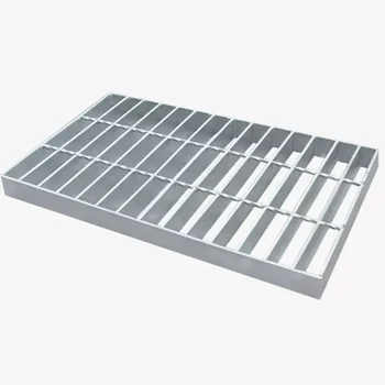 Hot Dipped Galvanized Carbon Steel Construction Grating Plat Strip Outdoor Stair Iron Mesh Anti-Corrosion Feature Steel Grating