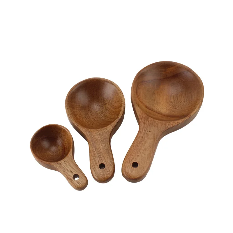 Measuring Cup Set Acacia Wooden Measuring Spoon for Cooking Nonstick Wood Kitchen Utensil Cooking