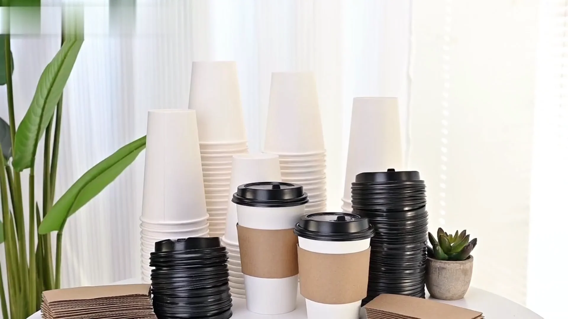 Pe Coated Paper Cups Oz Oz Oz Disposable Ripple Wall Paper Cups