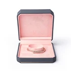 Leather Jewelry Necklace High Grade Leather Jewelry Storage Ring Necklace Pendant Bangle Packaging Box