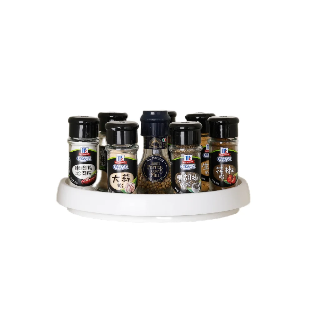 Hot Sell Plastic Spice Jar Set Seasoning Organizer Rack Kitchen