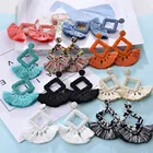 Earrings Bohemian Style Tassel Earrings Ladies Braided Big Earrings