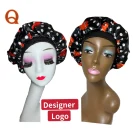 Silk Silky Wrap Bonnets Wholesale Woman Bulk Silk Satin Silky Band Hair Edge Bape Wide Wrap Designer Bonnets