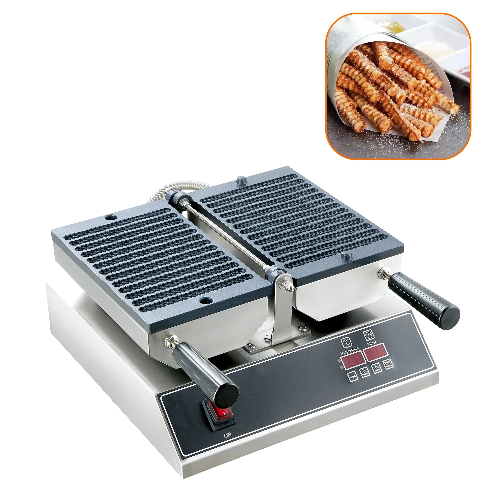 french fries in waffle maker