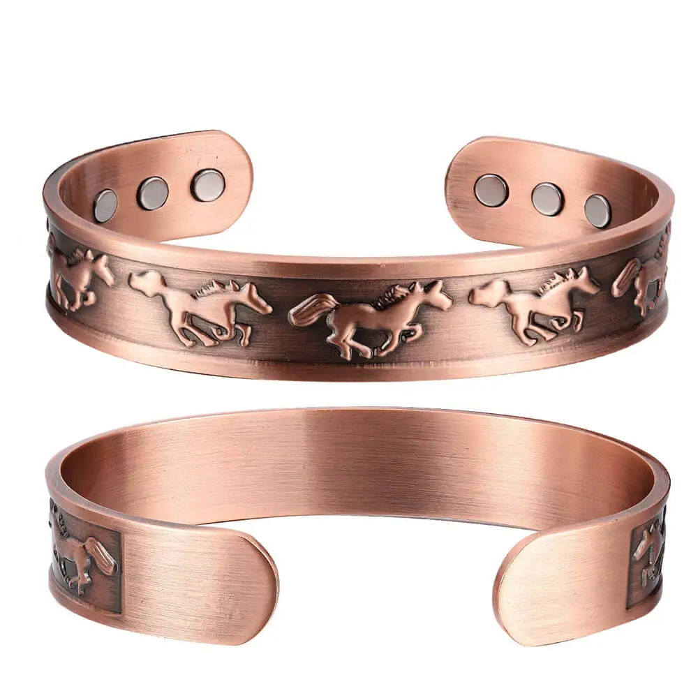 copper horse bracelet