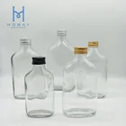 Bottle Wine Wine High Quality 100ml Flat Type Glass Bottle Used For Drink Beverages Wine