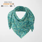 New Scarf New Design Digital Printing 100% Silk Fabric Scarf Silk Head Wrap Famous Brand Scarf