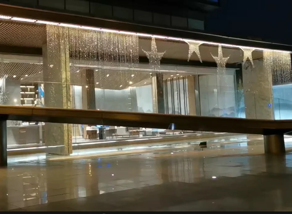 Garden Pool Laminar Water Jet Fountain with 1w 3w RGB DMX 512 Stainless Steel Lights factory