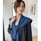 Muslim Long Scarf Scarf Georgette Solid Color Thick Chiffon Custom Printed Muslim Hijab Long Scarf
