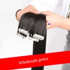 Hair Silky Straight Hair Extension 100% Human Hair Extension Silky Straight Wave Hair Extension