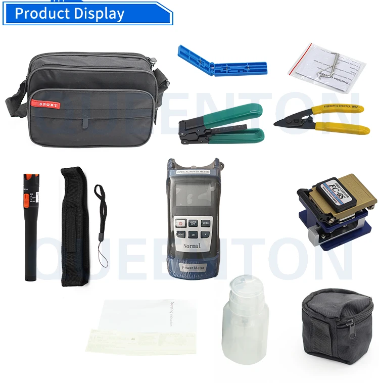 Ftth Fiber Optic Tool Kit With Optical Power Meter And Visual Fault